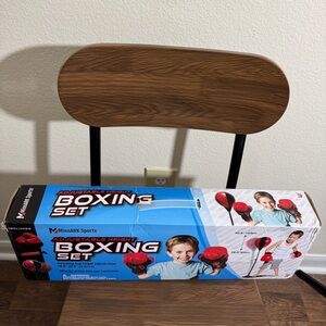 Adjustable Height Boxing Set Punching Bag With Gloves For Kids Ages 3+